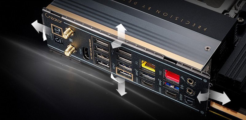 Flexibel integrierbare I/O-Blende